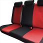 Preview: Auto Sitzbezug Set Universal Design Vorne und Hinten Schwarz mit FARBAUSWAHL
